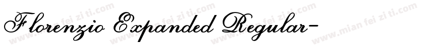 Florenzio Expanded Regular字体转换